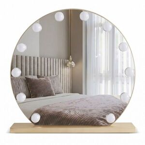 REA - Zrkadlo LED HOLLYWOOD L. Gold 50 cm HOM-01803 vyobraziť