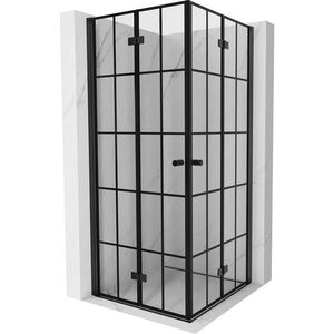 MEXEN/S - Mist-F Duo sprchovací kút skladacie dvere 120 x 120, čierna kratka, čierna 8A6-120L-120P-70-77 vyobraziť