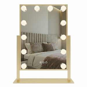 REA - Zrkadlo LED HOLLYWOOD L.Gold 30x40 HOM-01804 vyobraziť