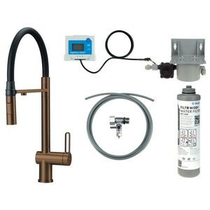 DEANTE - Magnetic batéria kuchynská brúsený bronz, so sadou na filtráciu vody, s elastickou hubicou; BRMFC75M vyobraziť