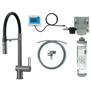 DEANTE - Magnetic batéria kuchynská titán, so sadou na filtráciu vody, s elastickou hubicou; BRMFD75M vyobraziť