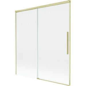 MEXEN/S - Rox vaňová zástena 2-krídlová posuvná 150 x 150, transparent, zlatá kartáčovaná 8C9-150-001-55-00 vyobraziť