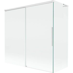 MEXEN/S - Rox L vaňová zástena 2-krídlová posuvná 160 + 80 x 150, transparent, biela 8C9L-160-080-20-00 vyobraziť