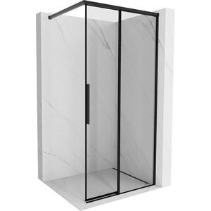 MEXEN/S - Rox Sprchová zástena WALK-IN pravá 95 x 200, čierna okraj 8 mm, čierna 8C2-095-003-70-70-P vyobraziť