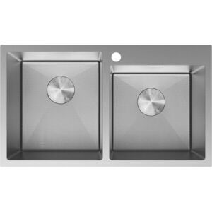 MEXEN - Xorin oceľový drez 2-bowl 780 x 450 mm, nerez H 6441782000-01HC vyobraziť