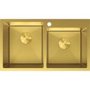 MEXEN - Xorin oceľový drez 2-bowl 780 x 450 mm, zlatá 6441782000-55 vyobraziť