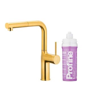 KFA - Duero pure move pull-out bat. kuchynská filtrujúca, brúsené zlato + filter profine lilac s 6623-425-31 vyobraziť