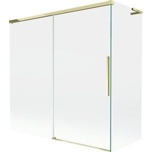 MEXEN/S - Rox L vaňová zástena 2-krídlová posuvná 170 + 70 x 150, transparent, zlatá 8C9L-170-070-50-00 vyobraziť