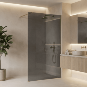 REA/S - Sprchová zástena Flexi Grey / Brush Gold 120 KPL-K99282 vyobraziť