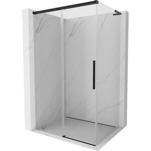 MEXEN/S - Rox L sprchovací kút posuvný 100 x 80, transparent, čierna 8C2L-100-080-70-00 vyobraziť
