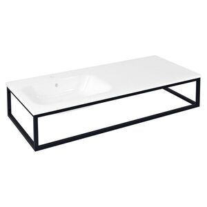 SAPHO - SKA konzola pod umývadlo/dosku, 119, 7x22x51cm, čierna mat SKA820 vyobraziť