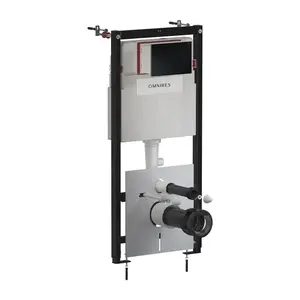 OMNIRES - Set: STRONGFRAME podomietkový rám ECO + STEEL-R45 nerez tlačidlo, čierna mat STFWCECO1R45-RBLM vyobraziť