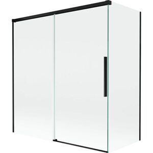MEXEN/S - Rox vaňová zástena 2-krídlová posuvná 150 + 70 x 150, transparent, čierna 8C9-150-070-70-00 vyobraziť