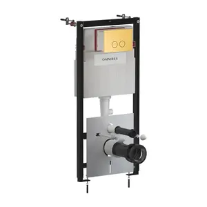 OMNIRES - Set: STRONGFRAME podomietkový rám ECO + STEEL-R45 nerez tlačidlo, zlato brúsené STFWCECO1R45-RGLB vyobraziť