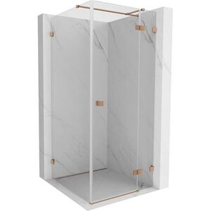 MEXEN/S - Lunar T sprchovací kút dvere krídlové pravá 100 x 100, transparent, meď kartáčovaná 834T-100-100-65-00-P vyobraziť