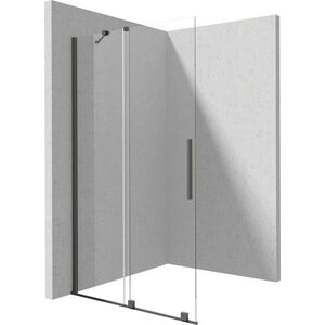 DEANTE - Prizma krátka ku kolmej stene/dlhá k paralelnej stene sprchová stena, walk-in, 80 cm - posuvná; KTJ_D38R vyobraziť