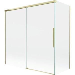 MEXEN/S - Rox vaňová zástena 2-krídlová posuvná 160 + 70 x 150, transparent, zlatá 8C9-160-070-50-00 vyobraziť