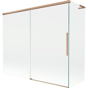 MEXEN/S - Rox L vaňová zástena 2-krídlová posuvná 180 + 90 x 150, transparent, meď kartáčovaná 8C9L-180-090-65-00 vyobraziť