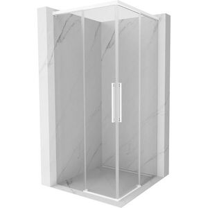 MEXEN/S - Rox Duo sprchovací kút posuvný 80 x 80, transparent, biela 8C2D-080-080-20-00 vyobraziť