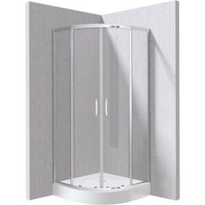 DEANTE - Funkia Evo štvrťkruhový kút s vaničkou, 90x90 cm KYPZ0099P vyobraziť