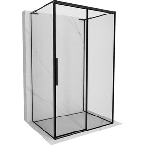 MEXEN/S - Rox-3S L sprchový kút 3 stenný, posuvný pravá 130 x 70, čierna okraj, čierna 8C2L-130-070-70-70-3S-P vyobraziť