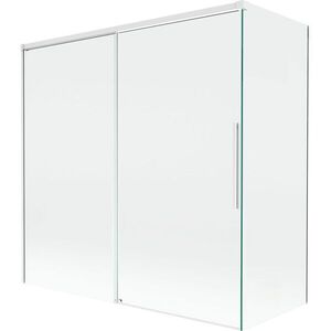 MEXEN/S - Rox vaňová zástena 2-krídlová posuvná 160 + 75 x 150, transparent, biela 8C9-160-075-20-00 vyobraziť