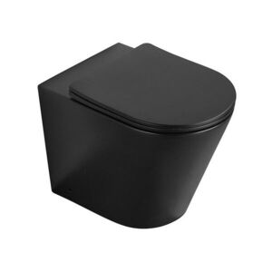 MEXEN - Rico misa wc stojaca Rimless vrátane sedátka s slow slim, duroplast, čierna mat 32724085 vyobraziť