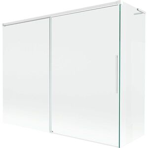 MEXEN/S - Rox L vaňová zástena 2-krídlová posuvná 190 + 90 x 150, transparent, biela 8C9L-190-090-20-00 vyobraziť