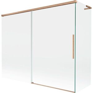 MEXEN/S - Rox L vaňová zástena 2-krídlová posuvná 190 + 90 x 150, transparent, meď kartáčovaná 8C9L-190-090-65-00 vyobraziť