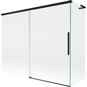MEXEN/S - Rox L vaňová zástena 2-krídlová posuvná 190 + 90 x 150, transparent, čierna 8C9L-190-090-70-00 vyobraziť