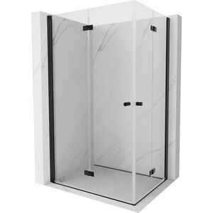 MEXEN/S - Mist-F Duo sprchovací kút skladacie dvere ľavá 105 x 80, transparent, čierna 8A6-105L-080P-70-00 vyobraziť