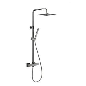 KFA - Sprchový stĺp Logon s batériou sprchovou, termostatickou, premium, PVD gunmetal sivá 5746-920-61 vyobraziť