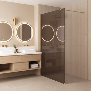 REA/S - Sprchová zástena Flexi Brown / Gold 120 KPL-K99870 vyobraziť