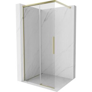 MEXEN/S - Rox Sprchová zástena WALK-IN 115 x 200, transparent 8 mm, zlato 8C2-115-003-50-00 vyobraziť