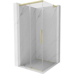 MEXEN/S - Rox L sprchový kút posuvný 95 x 95, transparent, zlato kartáčovaná 8C2L-095-095-55-00 vyobraziť