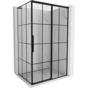 MEXEN/S - Rox L sprchový kút posuvný pravá 115 x 95, čierna kratka, čierna 8C2L-115-095-70-77-P vyobraziť