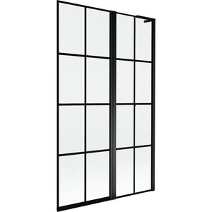MEXEN/S - Mist L vaňová zástena 2-krídlová pravá 110 x 150, čierna kratka, čierna 8A9L-110-011-70-77-P vyobraziť