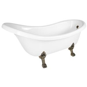 POLYSAN - RETRO voľne stojaca vaňa 174, 5x82x80, 5cm, biela, nohy bronz 43388 vyobraziť