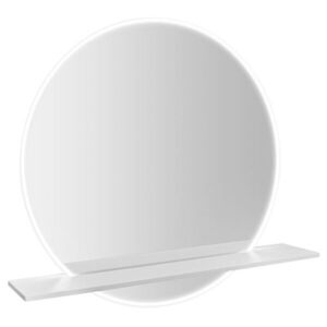 SAPHO - VISO guľaté zrkadlo s LED osvetlením a policou, ø 70cm, biela mat VS070-02 vyobraziť