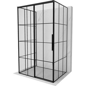 MEXEN/S - Rox-3S sprchovací kút 3 stenný, posuvný ľavá 90 x 85, čierna kratka, čierna 8C2-090-085-70-77-3S-L vyobraziť