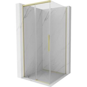 MEXEN/S - Rox sprchovací kút posuvný 120 x 120, transparent, zlato kartáčovaná 8C2-120-120-55-00 vyobraziť