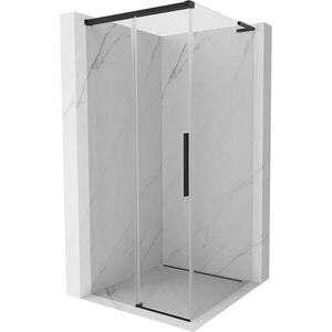 MEXEN/S - Rox L sprchový kút posuvný 95 x 95, transparent, čierna 8C2L-095-095-70-00 vyobraziť