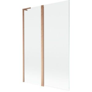 MEXEN/S - Mist L vaňová zástena 2-krídlová 120 x 150, transparent, meď kartáčovaná 8A9L-120-011-65-00 vyobraziť