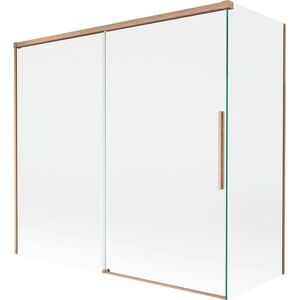 MEXEN/S - Rox vaňová zástena 2-krídlová posuvná 170 + 70 x 150, transparent, měď kartáčovaná 8C9-170-070-65-00 vyobraziť