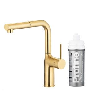 KFA - Duero pure move pull-out, filtrujúca s otočnou výtokovou armatúrou, brúsené svetlé zlato + profine silver 6623-424-39 vyobraziť