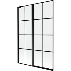 MEXEN/S - Mist L vaňová zástena 2-krídlová ľavá 120 x 150, čierna kratka, čierna 8A9L-120-011-70-77-L vyobraziť