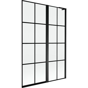 MEXEN/S - Mist L vaňová zástena 2-krídlová pravá 120 x 150, čierna kratka, čierna 8A9L-120-011-70-77-P vyobraziť