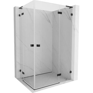MEXEN/S - Lunar L Duo sprchový kút dvere krídlové pravá 95 x 90, transparent, čierna 834L-095P-090L-70-00 vyobraziť