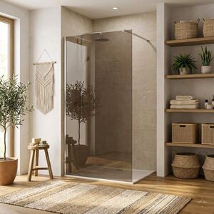 REA/S - Sprchová zástena Flexi Brown / Chrome 90 KPL-K99073 vyobraziť
