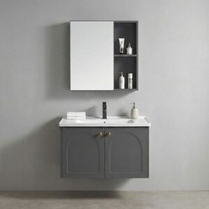 REA - Súprava kúpeľňového nábytku s umývadlom Denver 60cm Grey REA-M0010 vyobraziť